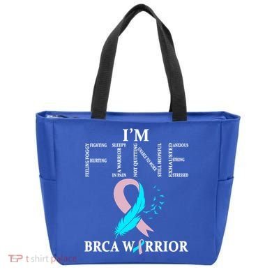 Brca Warrior I'm Fine Breast Cancer Awareness Gift Tote Bag
