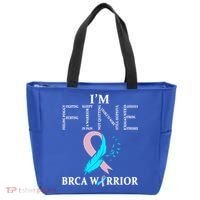 Brca Warrior I'm Fine Breast Cancer Awareness Gift Tote Bag thumb 0