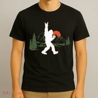 Bigfoot Walking in The Forest Vintage Sasquatch T-Shirt thumb 3