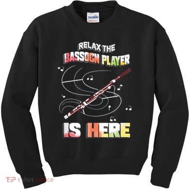 Bassoon Woodwind Instrument Bassoonist Orchestra Member Kids Sweatshirt