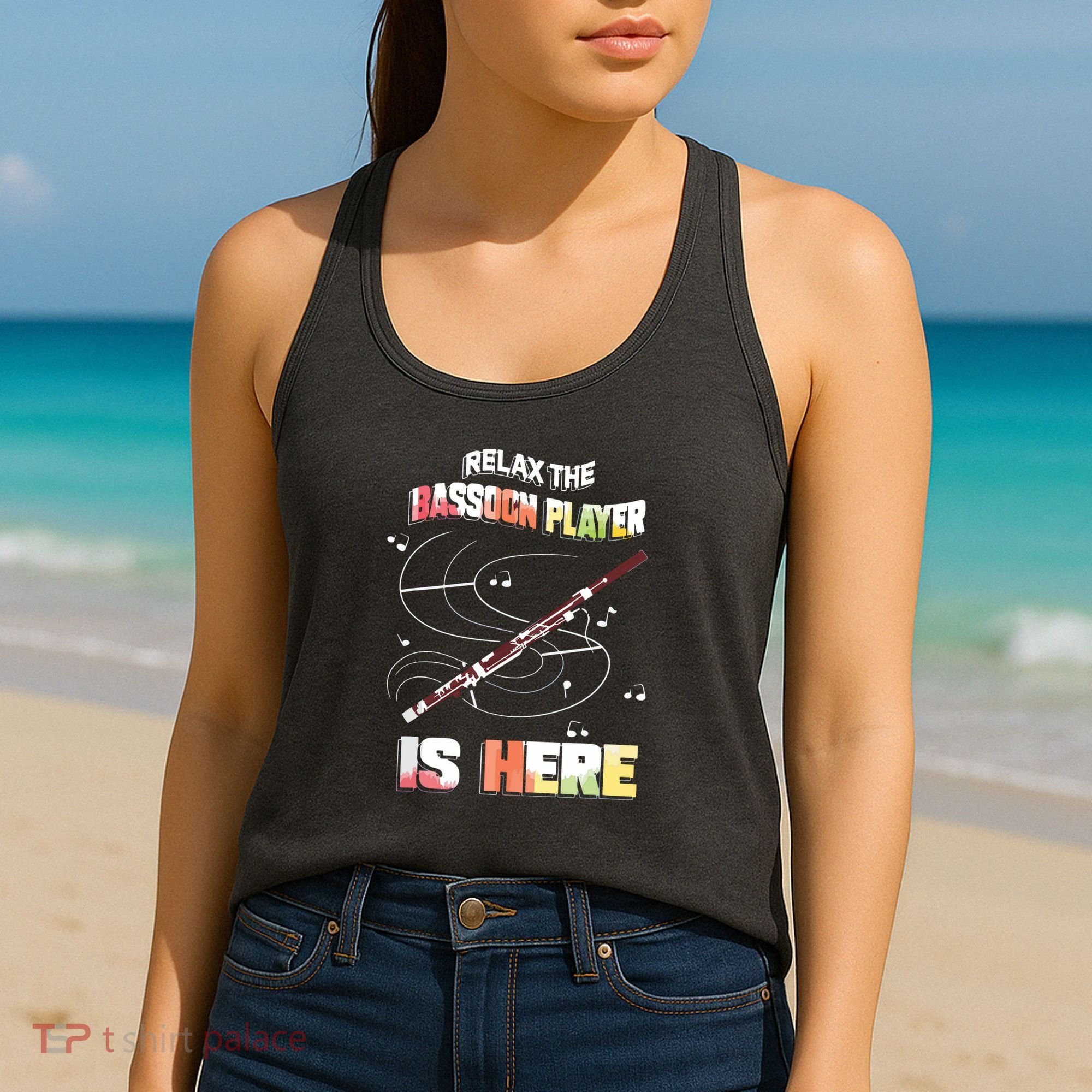 Bassoon Woodwind Instrument Bassoonist Orchestra Member Women's Tank Top