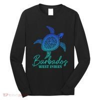 Barbados West Indies Bajan Sea Turtle Scuba Diving Long Sleeve Shirt thumb 0