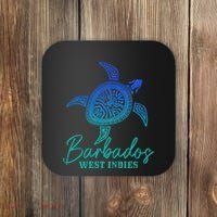 Barbados West Indies Bajan Sea Turtle Scuba Diving Coaster thumb 0