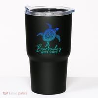 Barbados West Indies Bajan Sea Turtle Scuba Diving Tumbler thumb 0