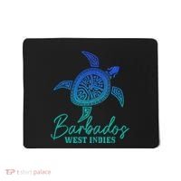 Barbados West Indies Bajan Sea Turtle Scuba Diving Mousepad thumb 0