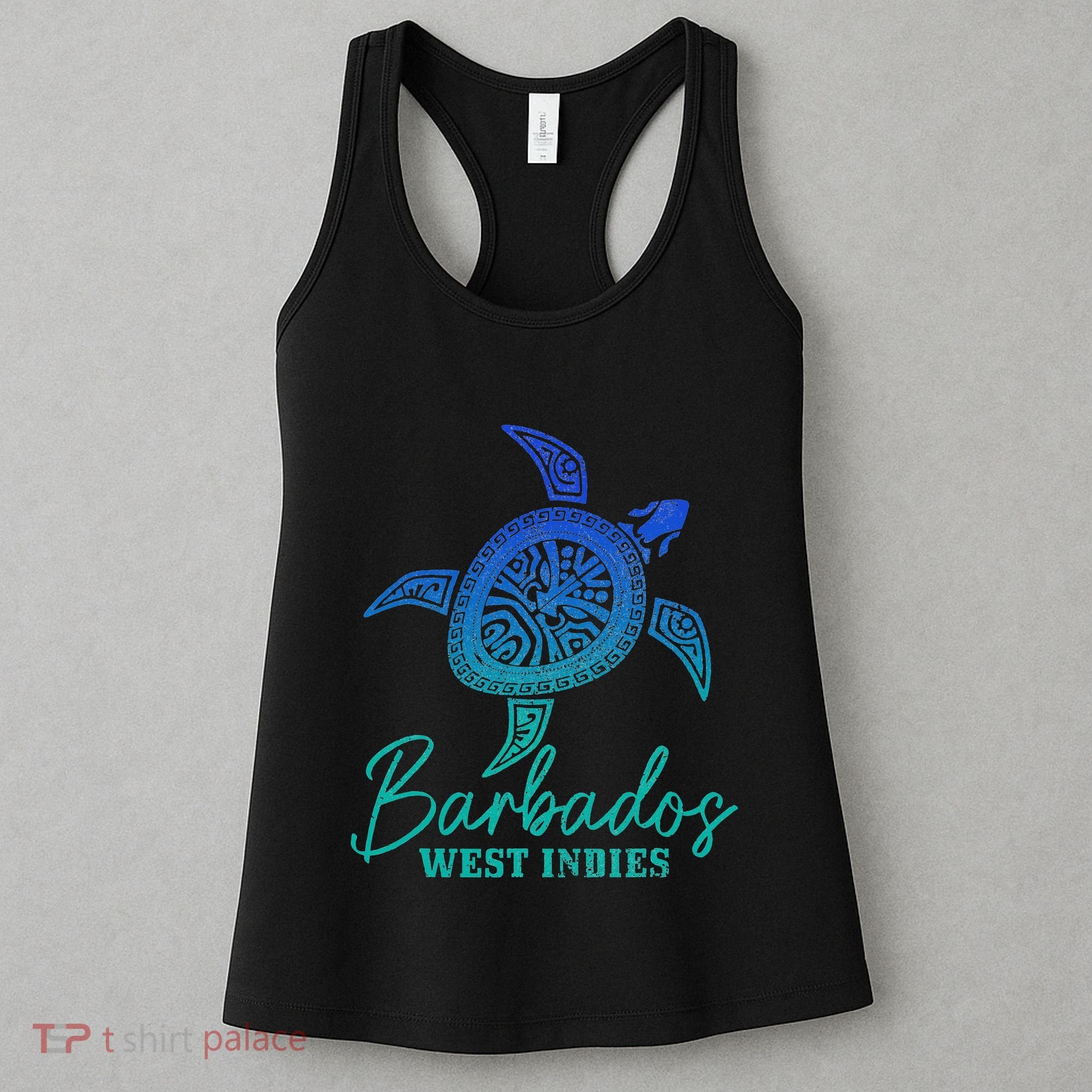 Barbados West Indies Bajan Sea Turtle Scuba Diving Women's Tank Top