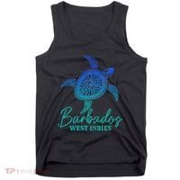 Barbados West Indies Bajan Sea Turtle Scuba Diving Tank Top thumb 0