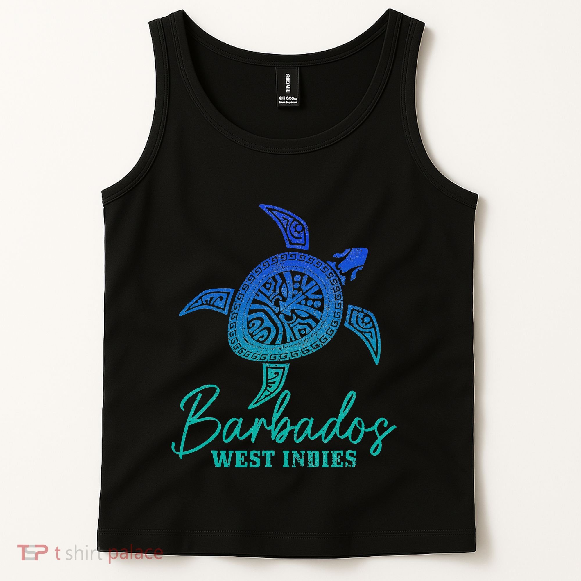 Barbados West Indies Bajan Sea Turtle Scuba Diving Tank Top