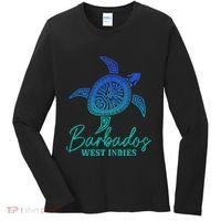 Barbados West Indies Bajan Sea Turtle Scuba Diving Women's Long Sleeve Shirt thumb 0