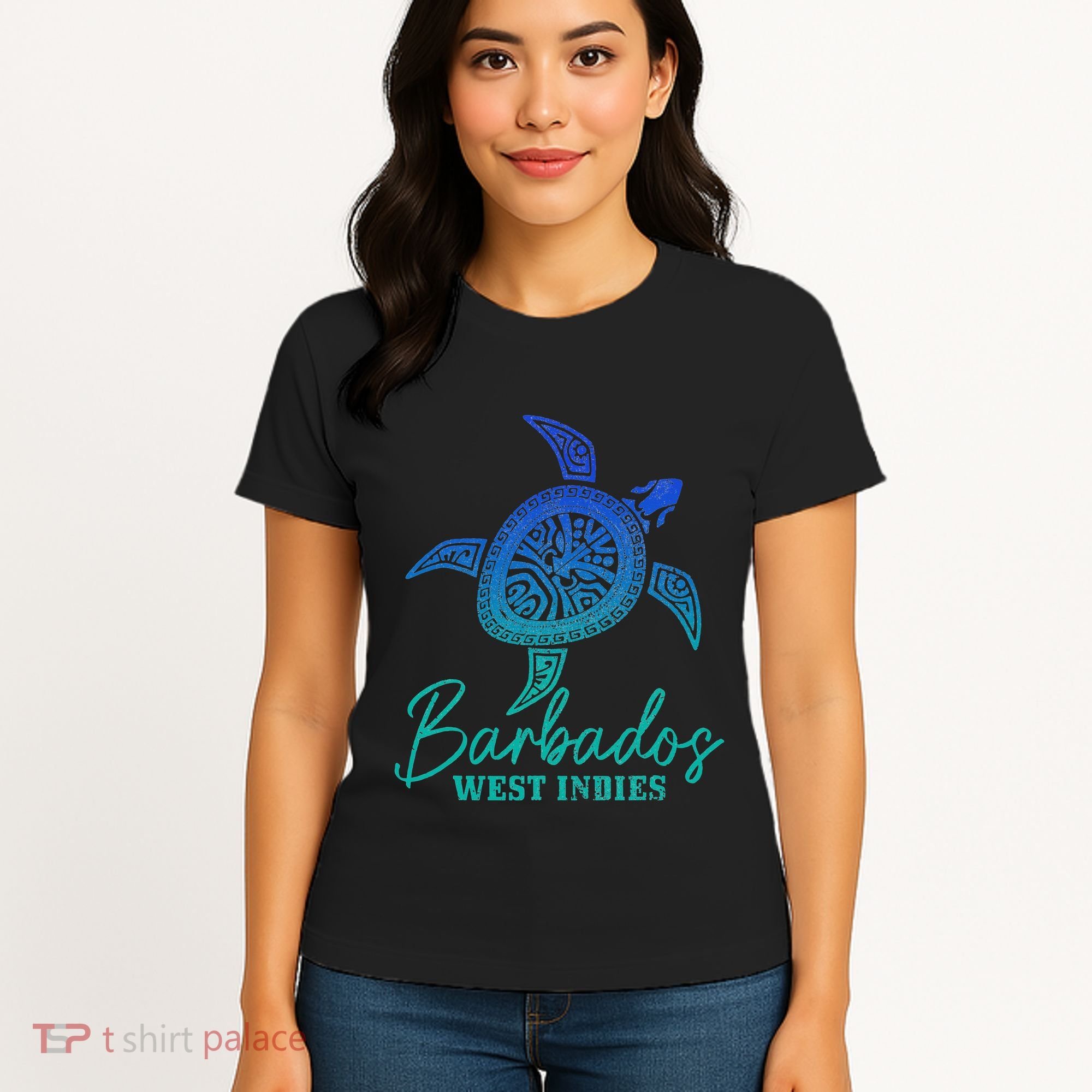 Barbados West Indies Bajan Sea Turtle Scuba Diving Women's T-Shirt