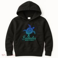 Barbados West Indies Bajan Sea Turtle Scuba Diving Kids Hoodie thumb 0