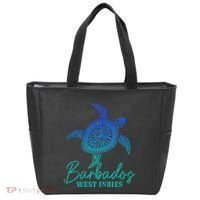 Barbados West Indies Bajan Sea Turtle Scuba Diving Tote Bag thumb 0