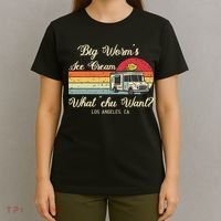 Big Worms Ice Cream Funny Retro Vintage Style T-Shirt thumb 4