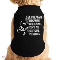 Brick Wall Isnt An Position Football Lineman Gifts Doggie Tank thumb 0