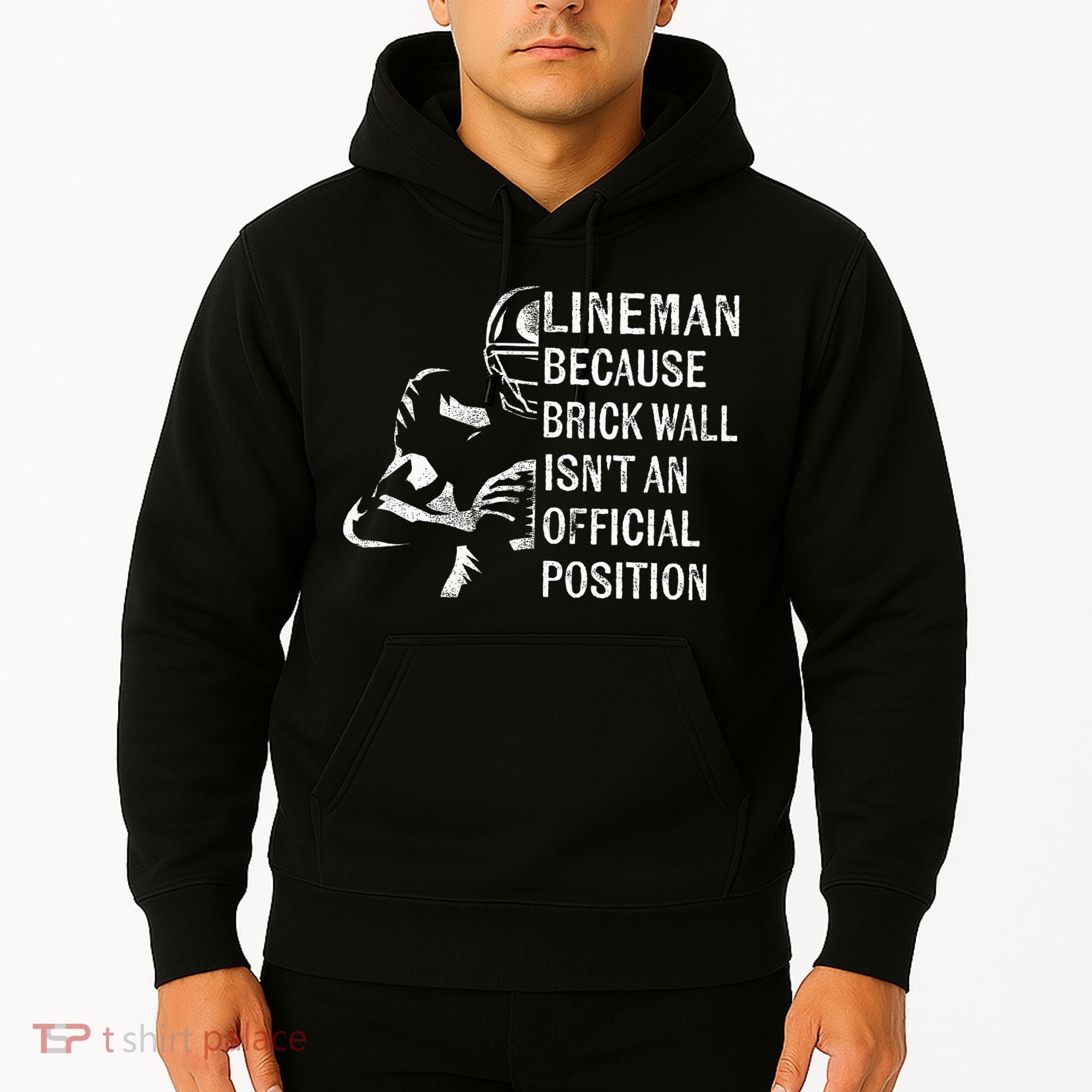 Brick Wall Isnt An Position Football Lineman Gifts Hoodie