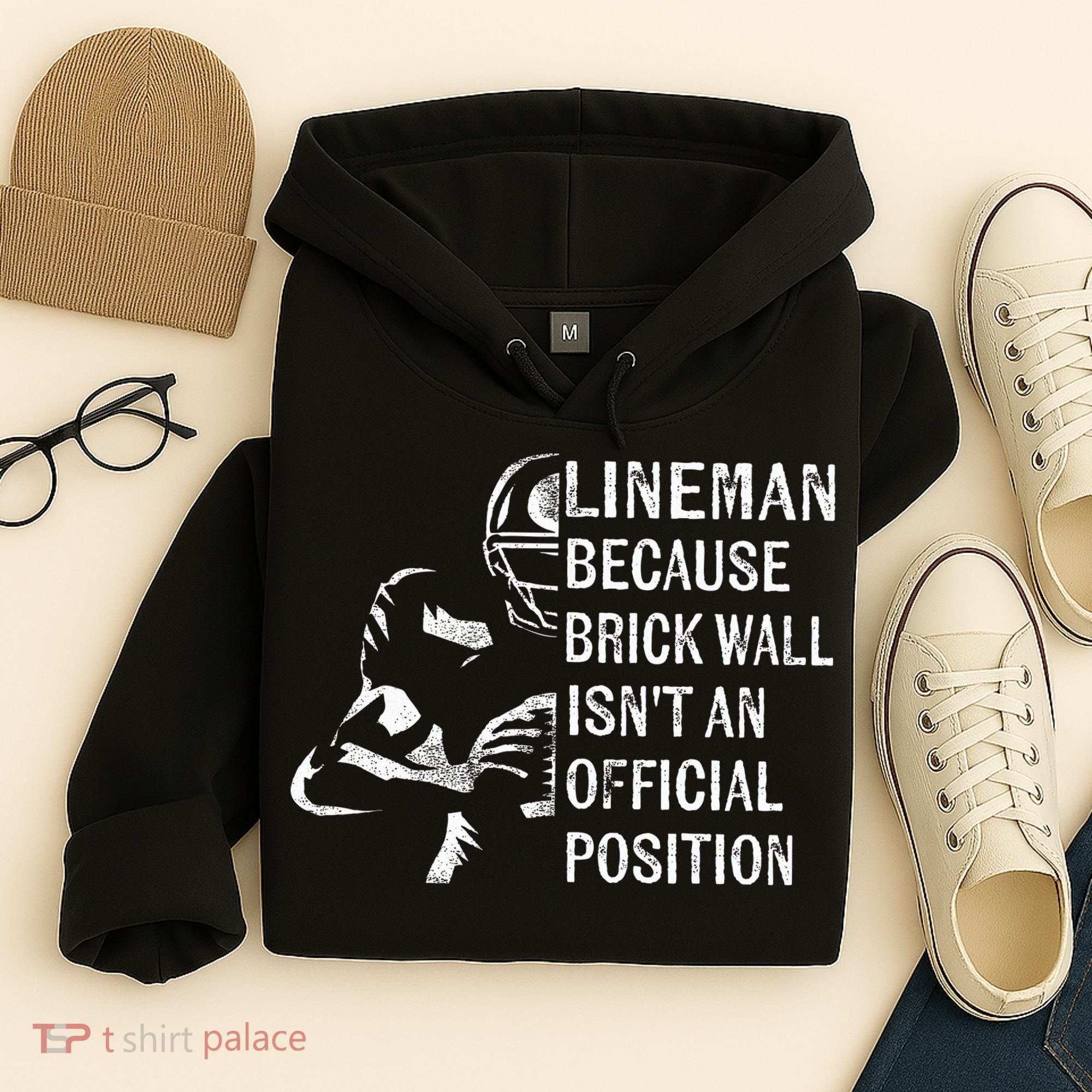 Brick Wall Isnt An Position Football Lineman Gifts Hoodie