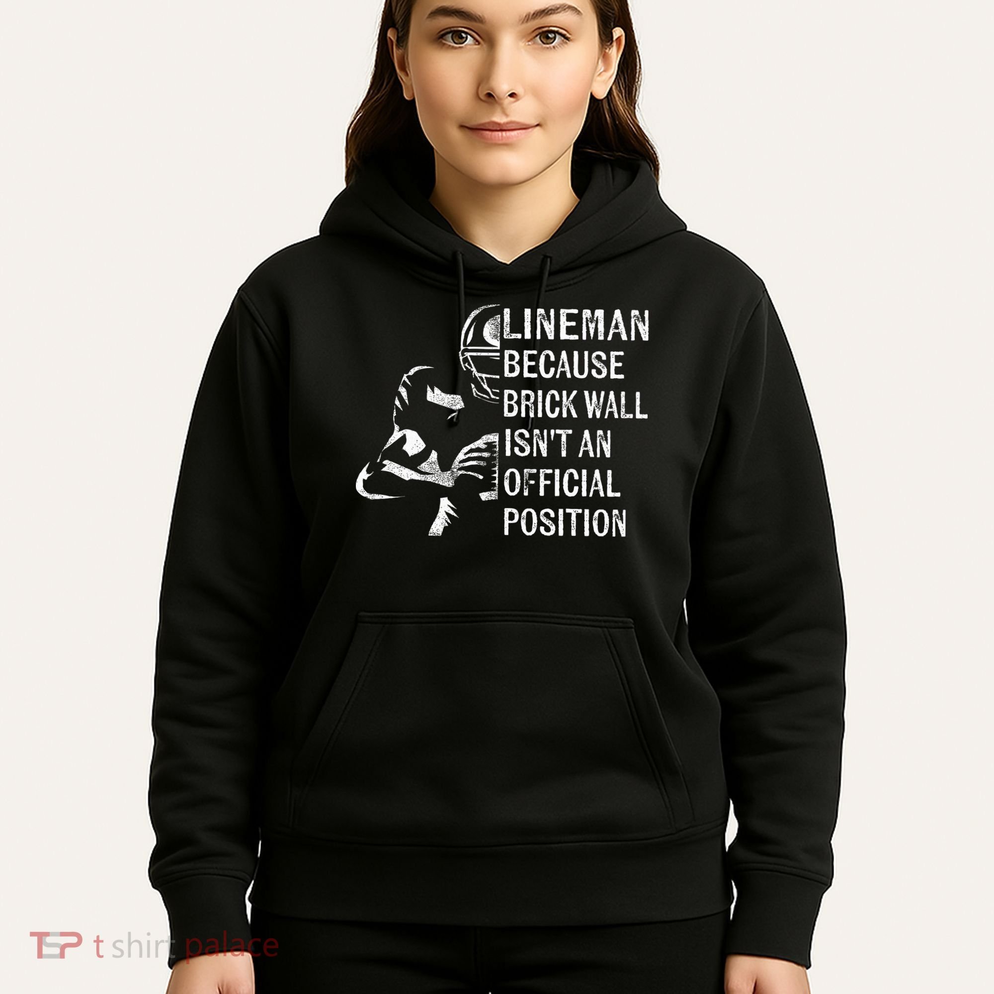 Brick Wall Isnt An Position Football Lineman Gifts Hoodie