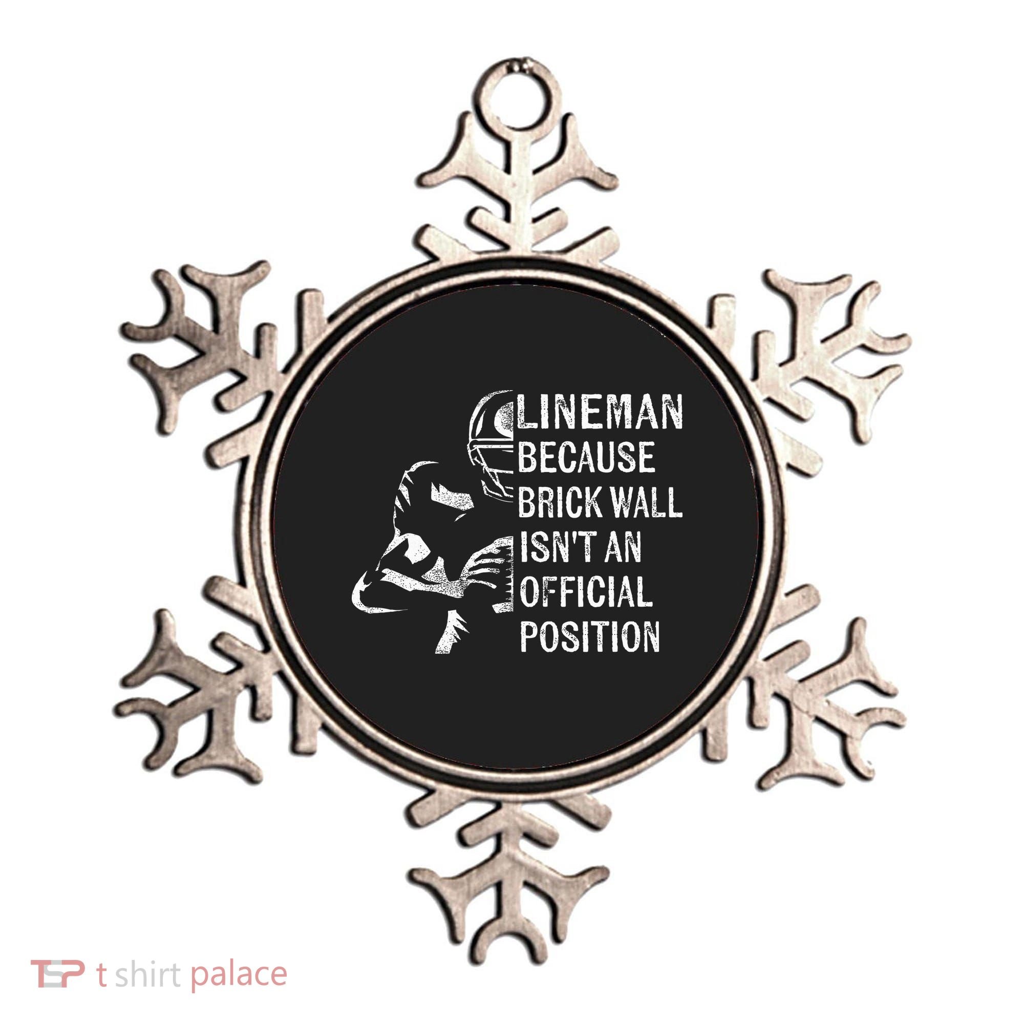 Brick Wall Isnt An Position Football Lineman Gifts Ornament