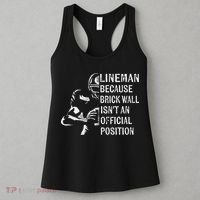 Brick Wall Isnt An Position Football Lineman Gifts Women's Tank Top thumb 3