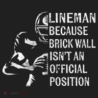 Brick Wall Isnt An Position Football Lineman Gifts Golf Towel thumb 3