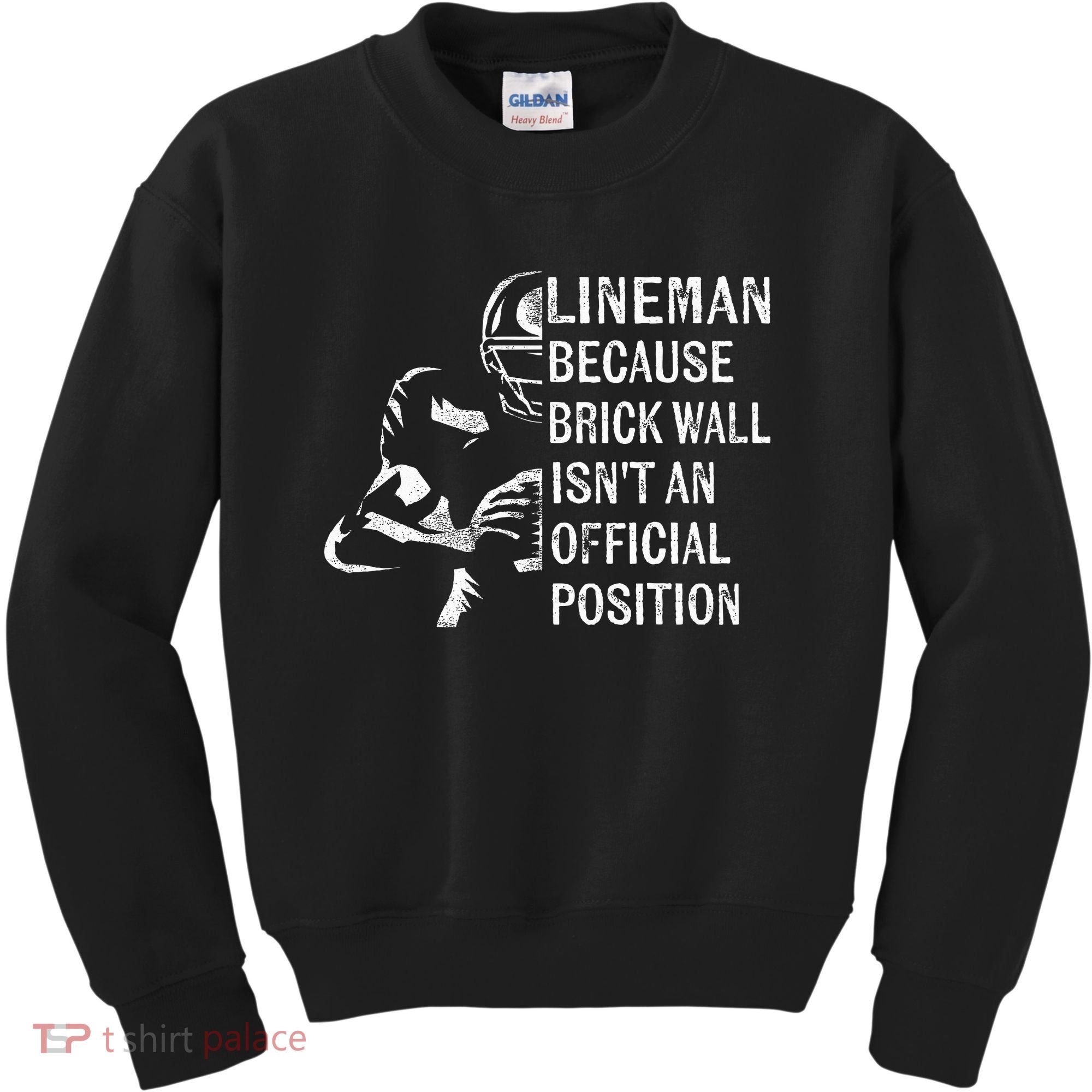 Brick Wall Isnt An Position Football Lineman Gifts Kids Sweatshirt