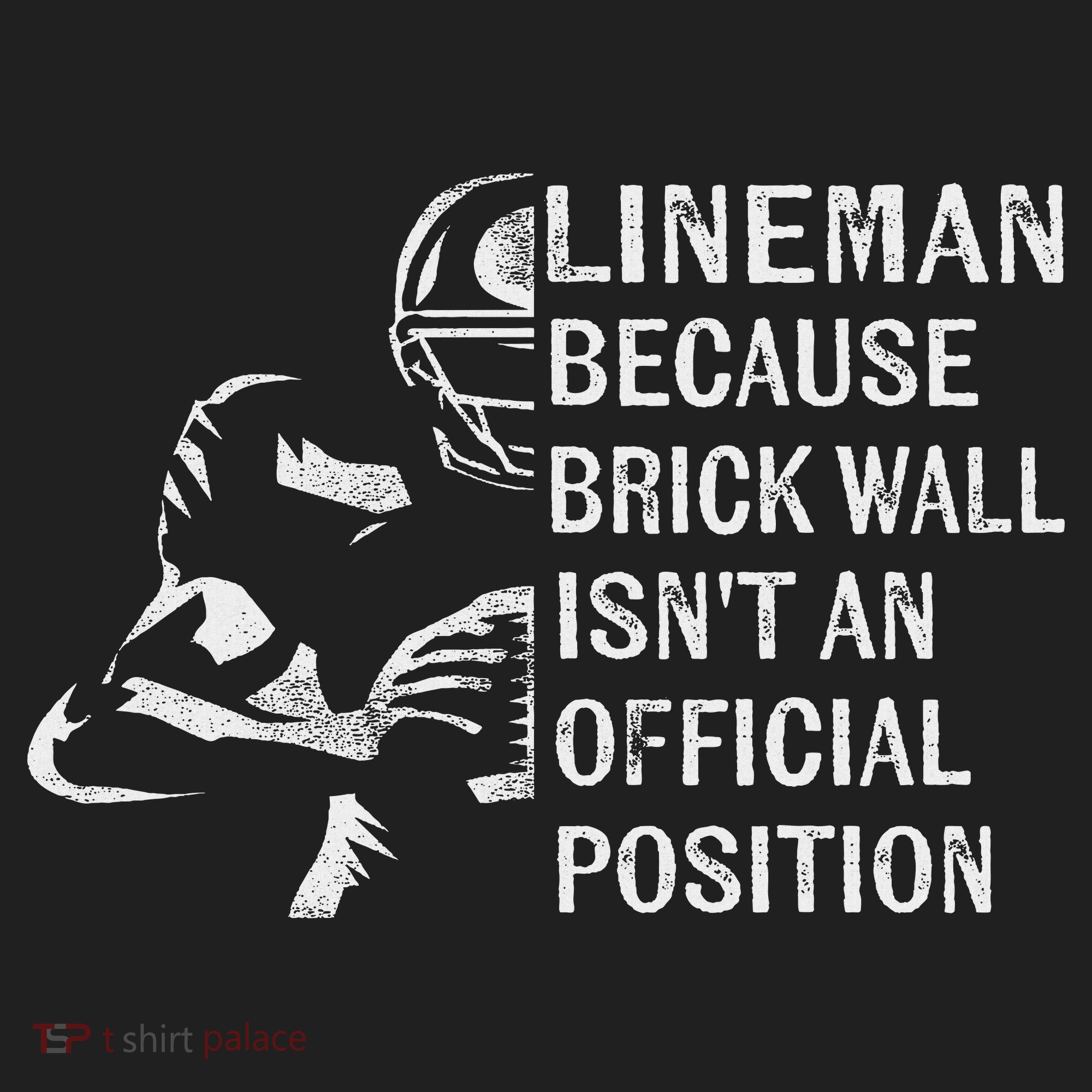 Brick Wall Isn't An Position Football Lineman Gifts Golf Towel