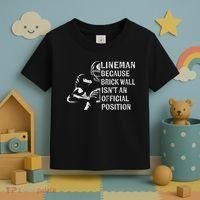 Brick Wall Isn't An Position Football Lineman Gifts Toddler T-Shirt thumb 3