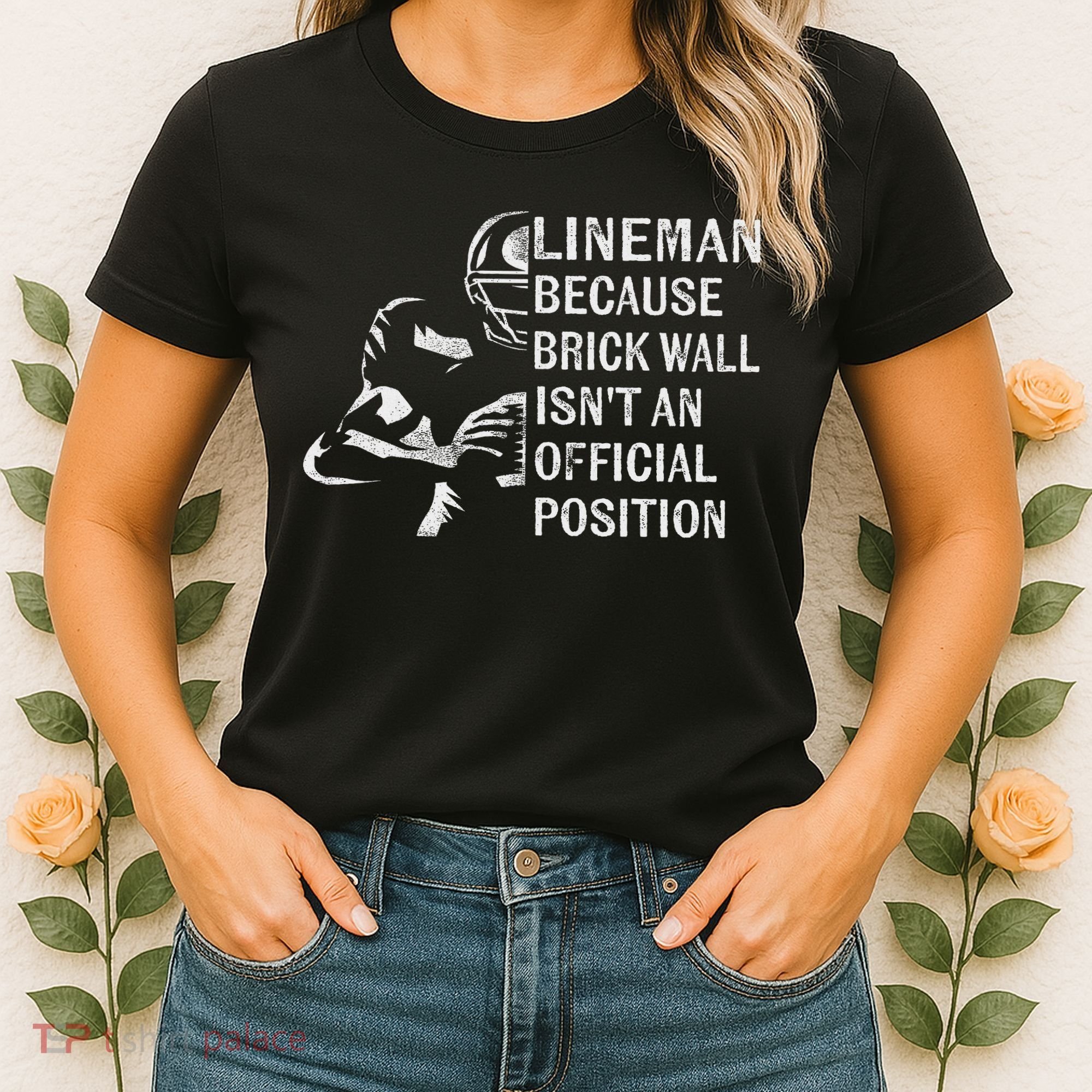 Brick Wall Isn't An Position Football Lineman Gifts Women's T-Shirt