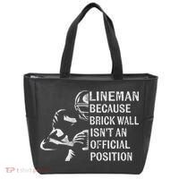 Brick Wall Isn't An Position Football Lineman Gifts Tote Bag thumb 0