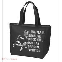 Brick Wall Isn't An Position Football Lineman Gifts Tote Bag thumb 3