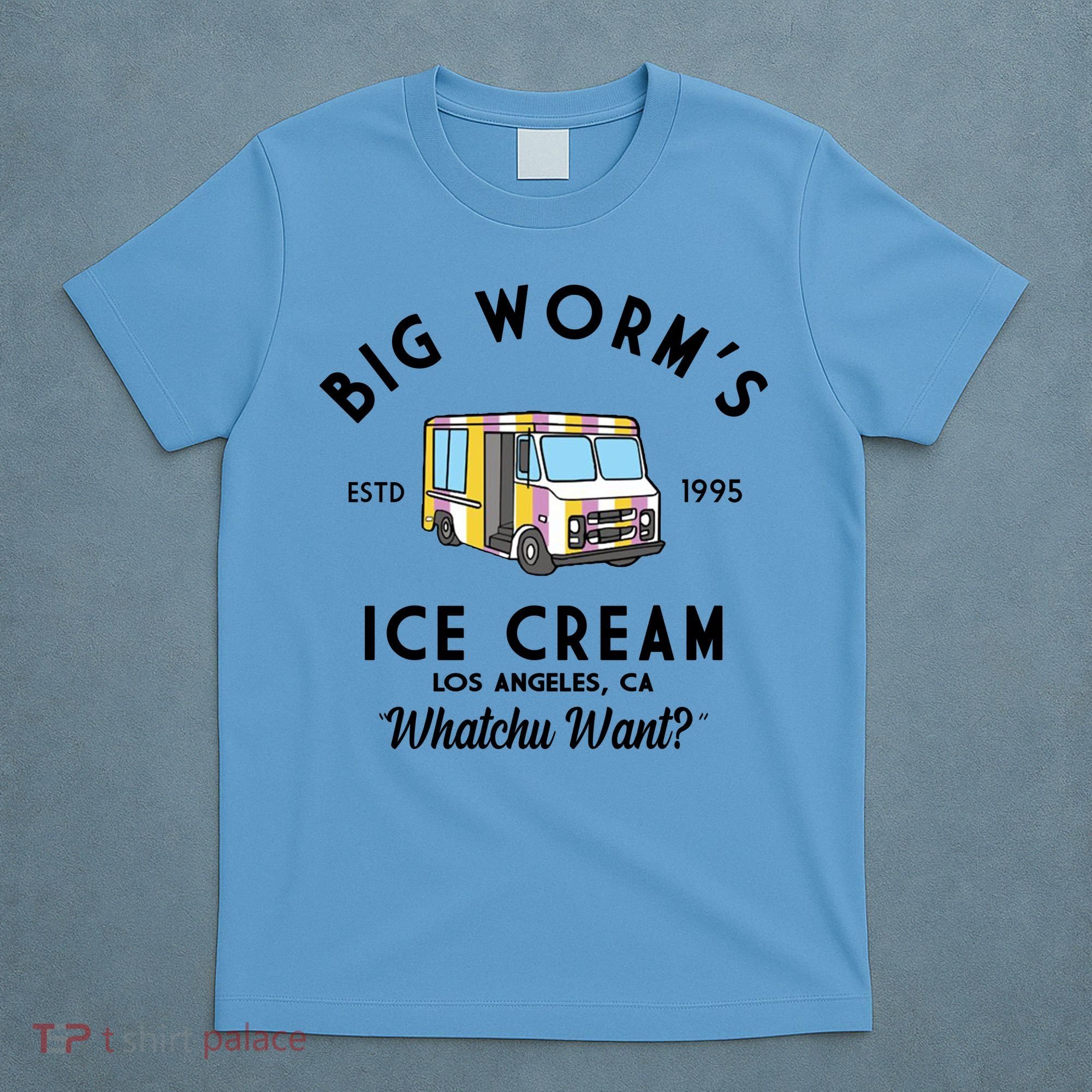 Big Worms Ice Cream Truck Vintage 1995 T-Shirt