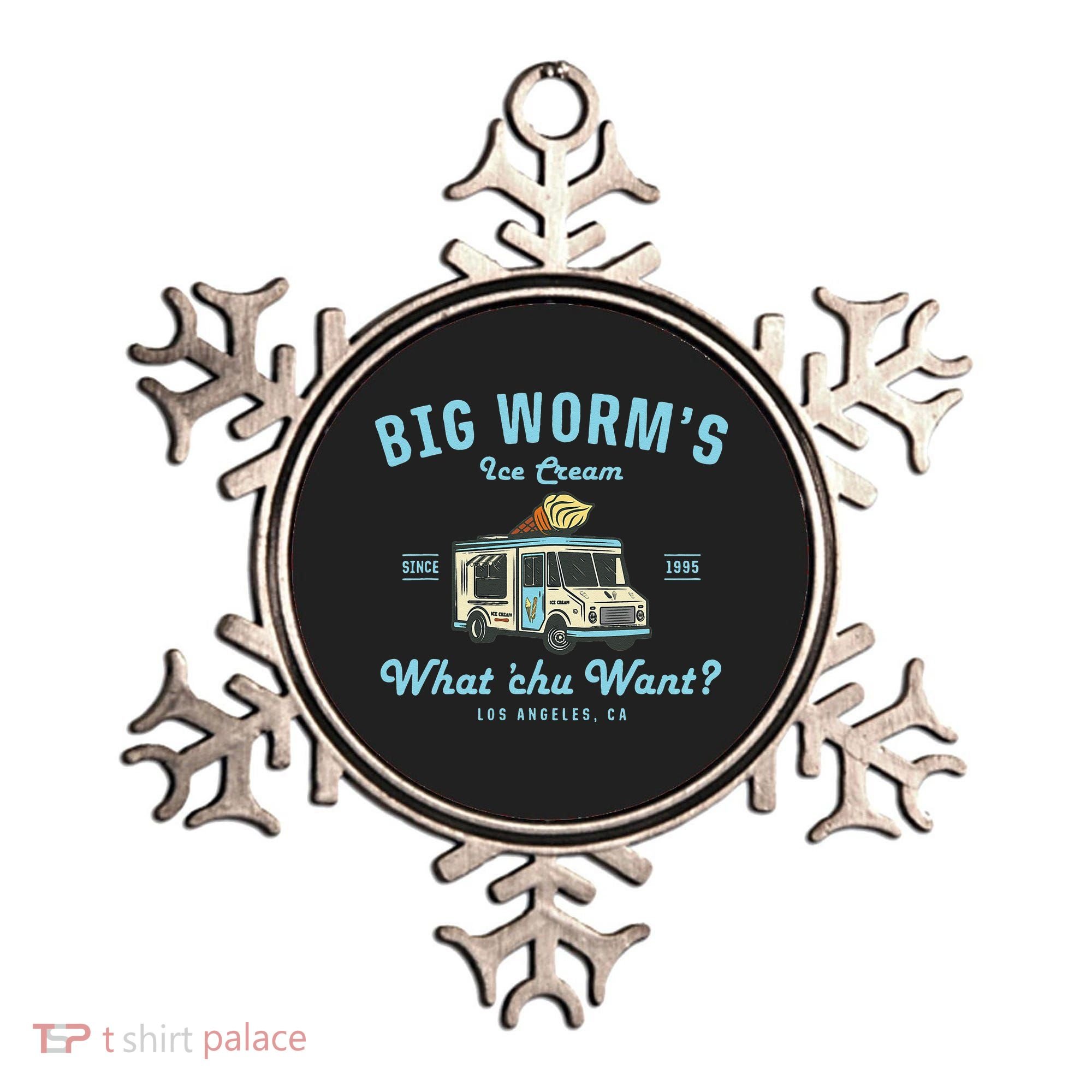 Big Worms Ice Cream Truck What Chu Want Ornament