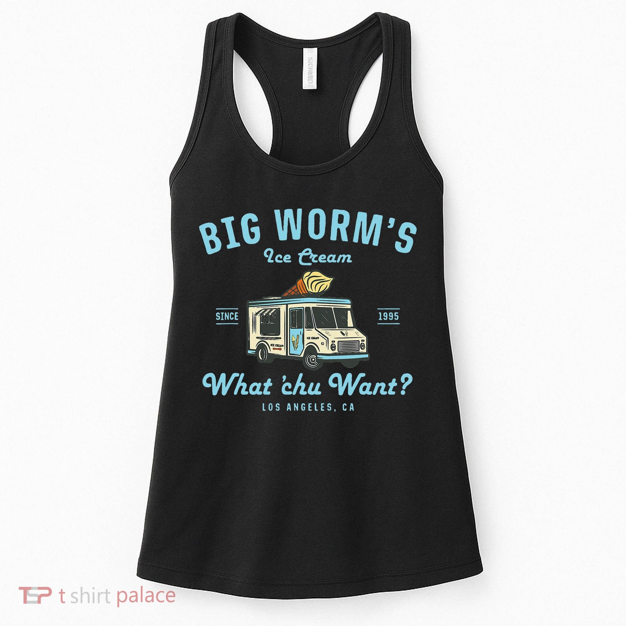 Big Worms Ice Cream Truck What Chu Want Women's Tank Top