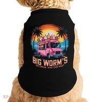 Big WormS Ice Cream Whatchu Want Funny Ice Cream Lovers Doggie Tank thumb 0