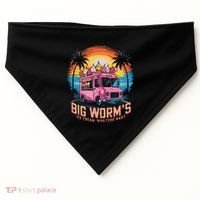 Big WormS Ice Cream Whatchu Want Funny Ice Cream Lovers USA-Made Doggie Bandana thumb 0