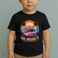 Big WormS Ice Cream Whatchu Want Funny Ice Cream Lovers Toddler T-Shirt thumb 2
