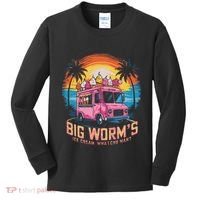 Big WormS Ice Cream Whatchu Want Funny Ice Cream Lovers Kids Long Sleeve Shirt thumb 0