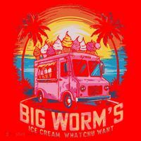 Big WormS Ice Cream Whatchu Want Funny Ice Cream Lovers Santa Hat thumb 1