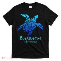 Barbados, West Indies Vintage Retro Tribal Turtle Vacation T-Shirt thumb 0