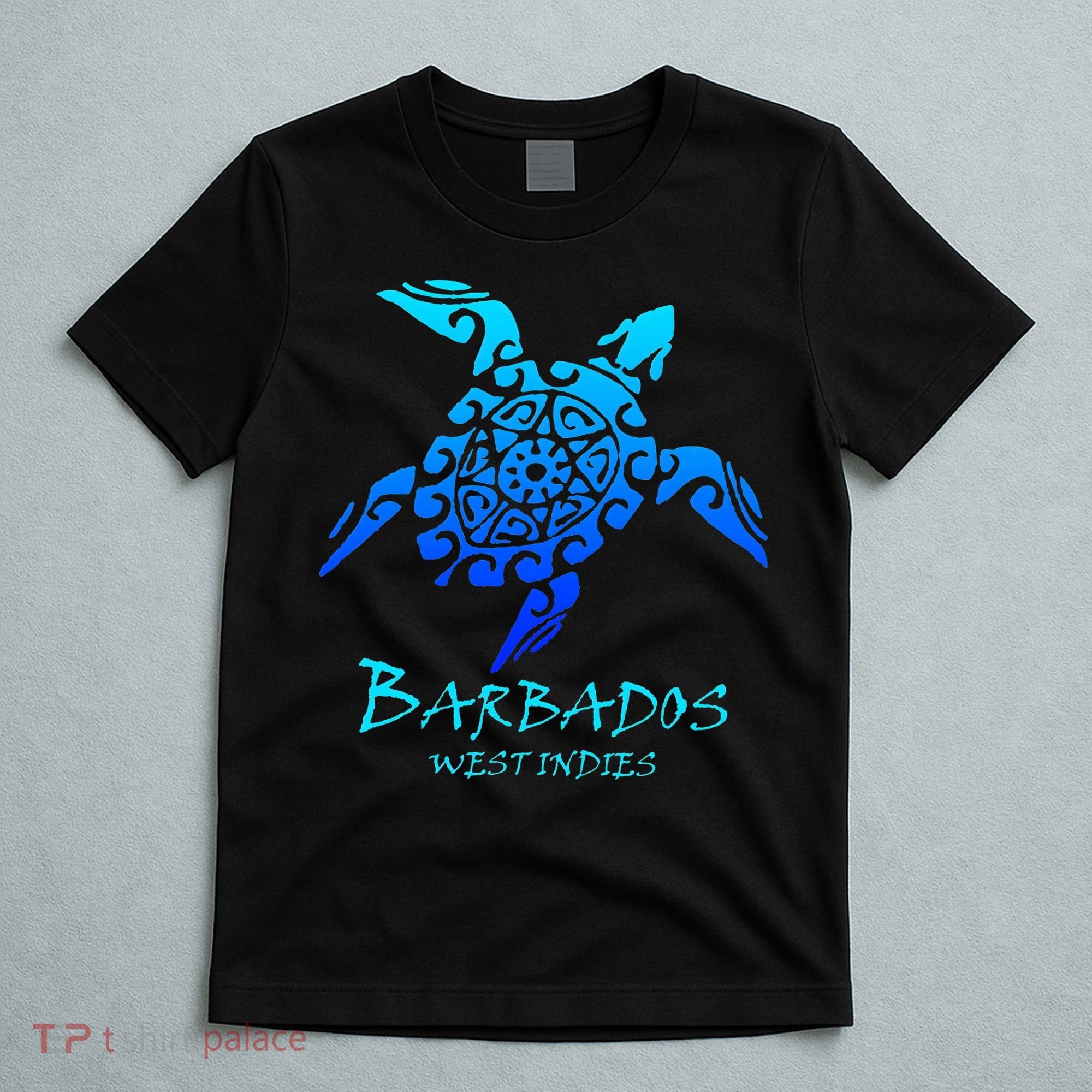 Barbados, West Indies Vintage Retro Tribal Turtle Vacation T-Shirt