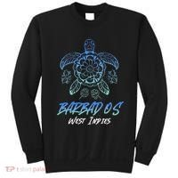 Barbados West Indies Beach Vacation Sea Turtle Tribal Sweatshirt thumb 0