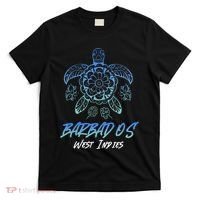 Barbados West Indies Beach Vacation Sea Turtle Tribal T-Shirt thumb 0