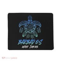 Barbados West Indies Beach Vacation Sea Turtle Tribal Mousepad thumb 0