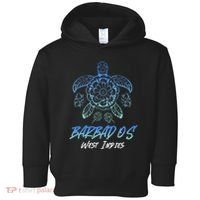 Barbados West Indies Beach Vacation Sea Turtle Tribal Toddler Hoodie thumb 0
