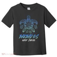 Barbados West Indies Beach Vacation Sea Turtle Tribal Toddler T-Shirt thumb 0