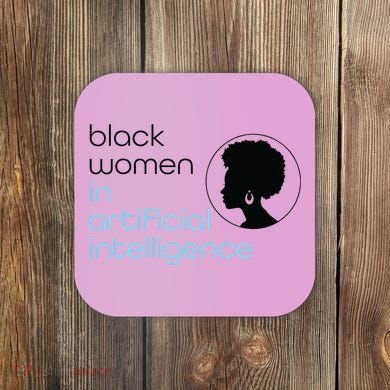 Black Women In Artificial Intelligence Winter Collection Coaster