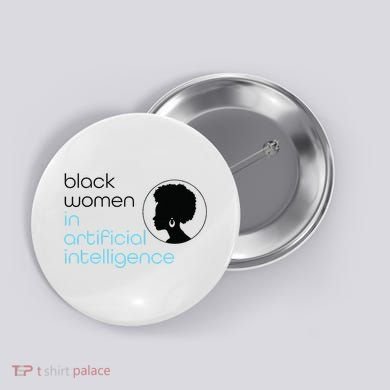 Black Women In Artificial Intelligence Winter Collection Button