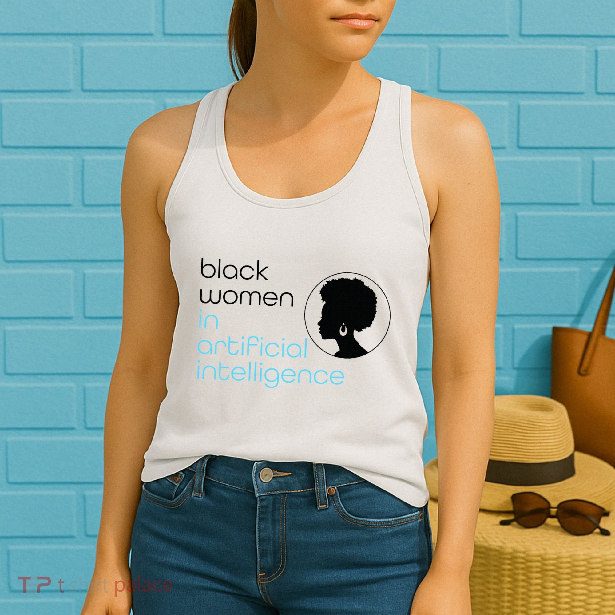 Black Women In Artificial Intelligence Winter Collection Women's Tank Top