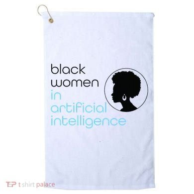 Black Women In Artificial Intelligence Winter Collection Golf Towel