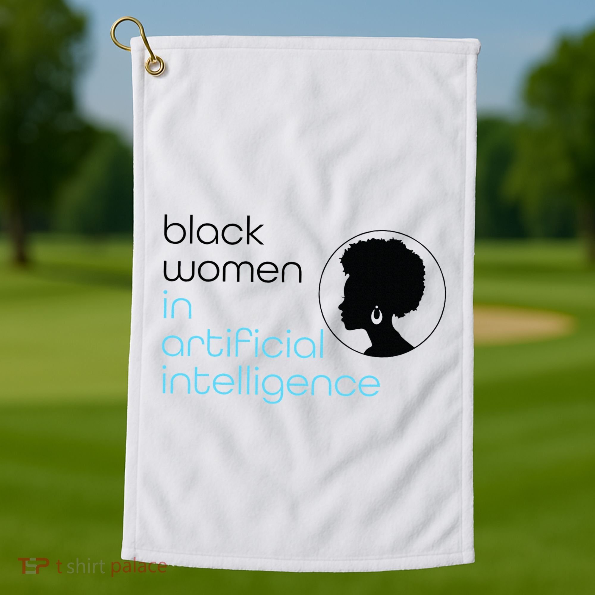 Black Women In Artificial Intelligence Winter Collection Golf Towel